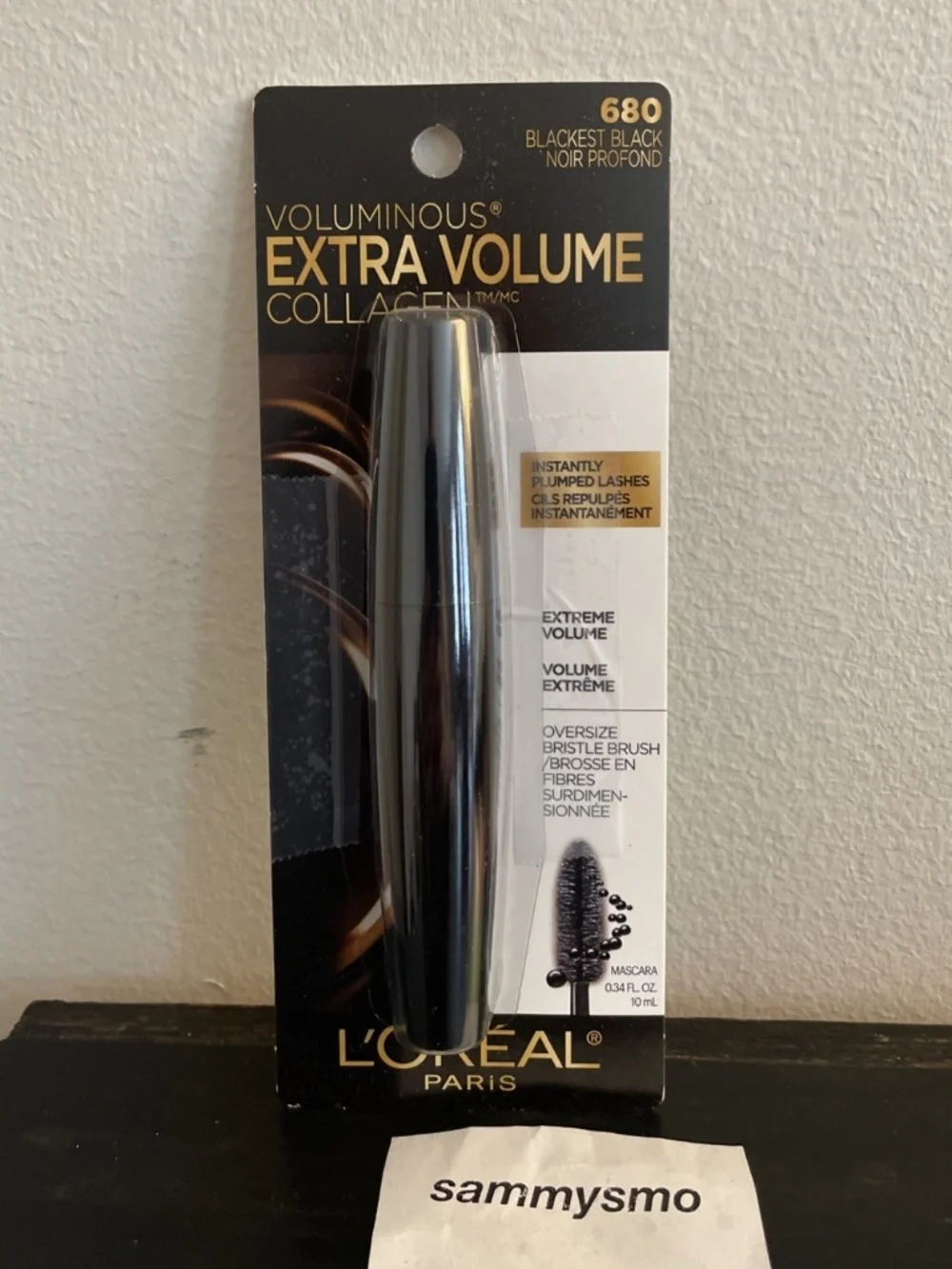 Loreal Voluminous Extra Volume Collagen Mascara # 680 Blackest Black